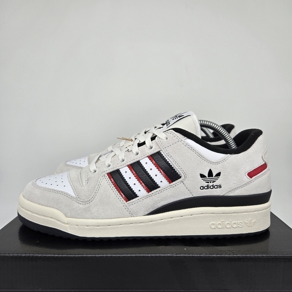 adidas gazelle silver green womens adidas Men's Forum Exhibit Mid Basketball Shoes – League Outfitters main image 0
